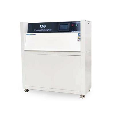 UV accelerated aging testing machine with humid condensation environment and water spray system